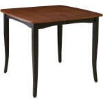 Belfast Solid Moderna Top Chamfer Edge Bar Height Table