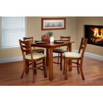 Solid Straitcut Top Eased Edge Counter Height Table with Exeter Leg - Image 2