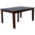 Solid Top Straitcut Top Eased Edge Dining Table with Spencer Legs
