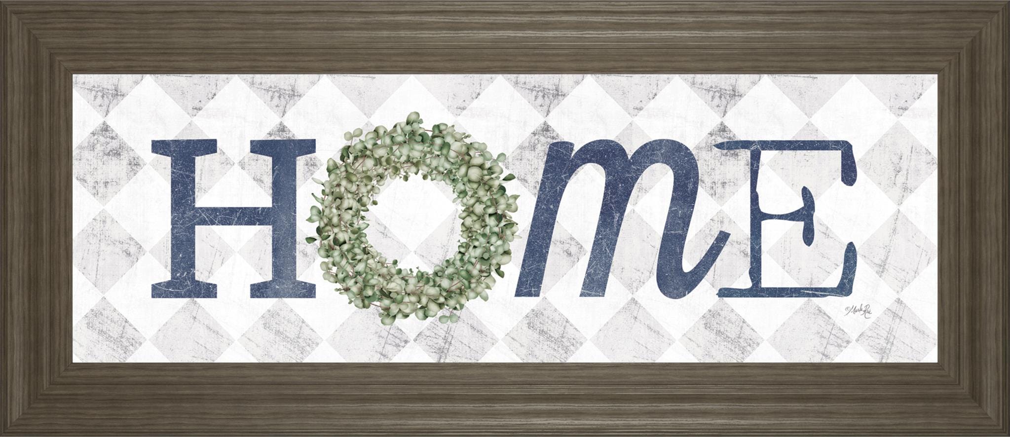 Home w/ Eucalyptus Wreath I Home w/ Eucalyptus Wreath I - Image 1
