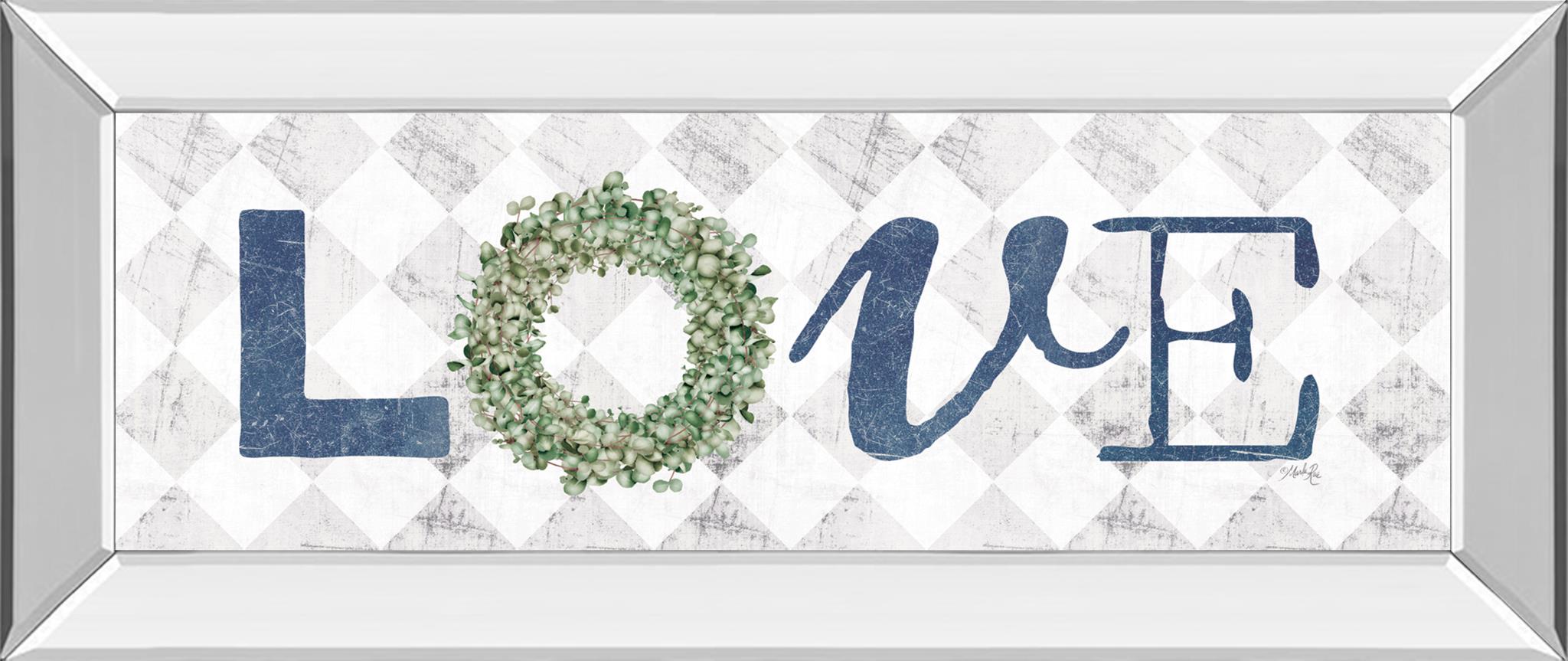Love w/ Eucalyptus Wreath I Love w/ Eucalyptus Wreath I - Image 1
