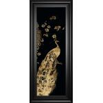 Gilded Peacock Triptych III