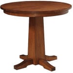 Sabrina Solid Round Top Eased Edge Bar Height Table