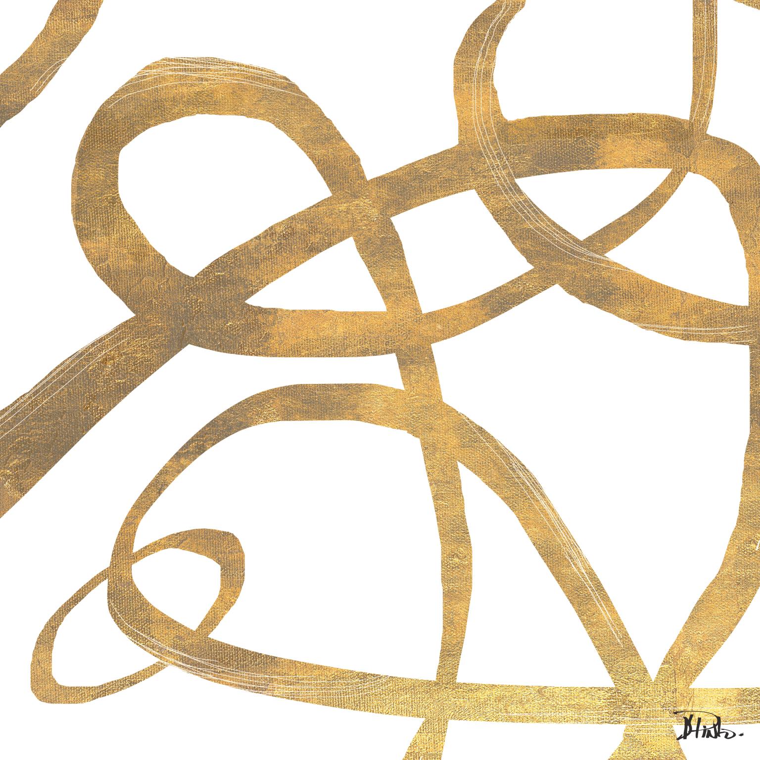 Golden Swirls Square II Golden Swirls Square II - Image 1