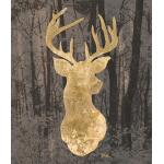 Gold Deer Bust