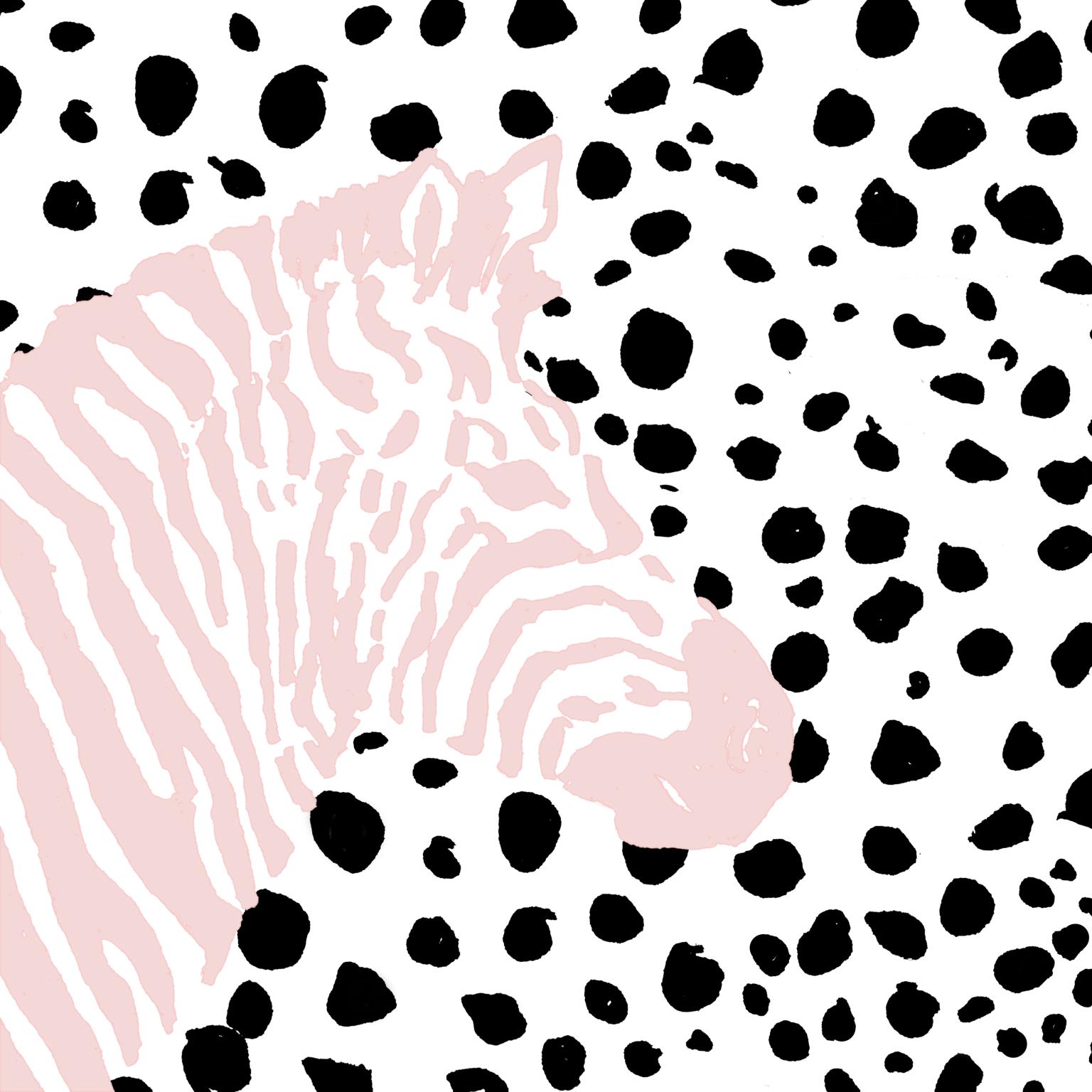 Pink Zebra on Dots Pink Zebra on Dots - Image 1