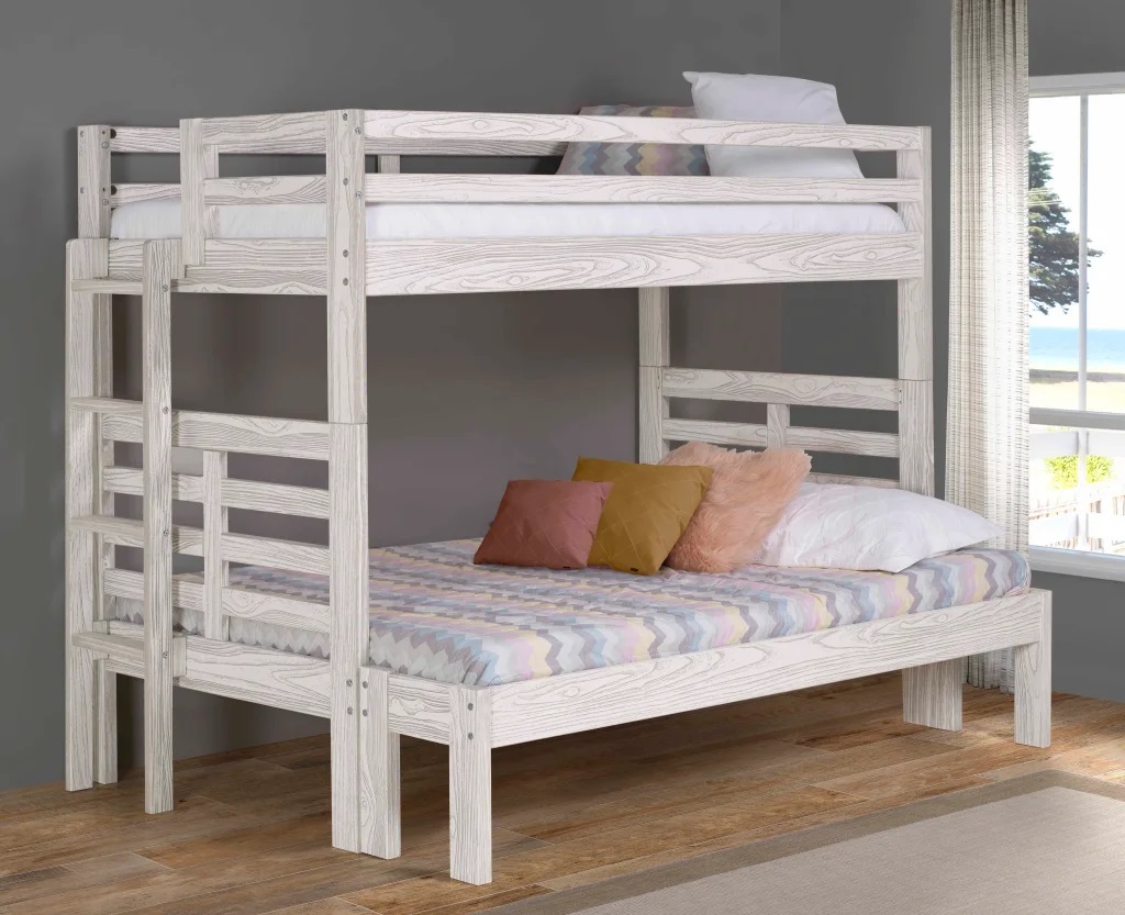 Manchester Full Bunk Bed with Ladder – Birch Manchester Full Bunk Bed with Ladder - Birch - Image 1