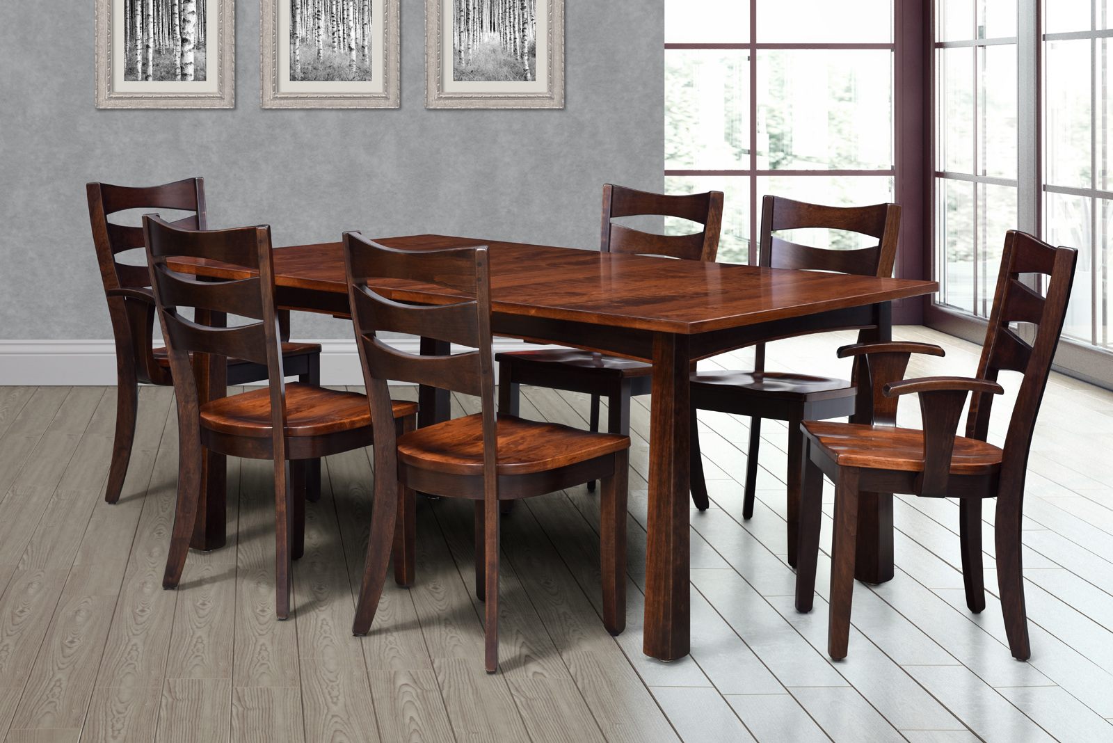 Solid Straitcut Top Dining Table Solid Straitcut Top Dining Table - Image 1