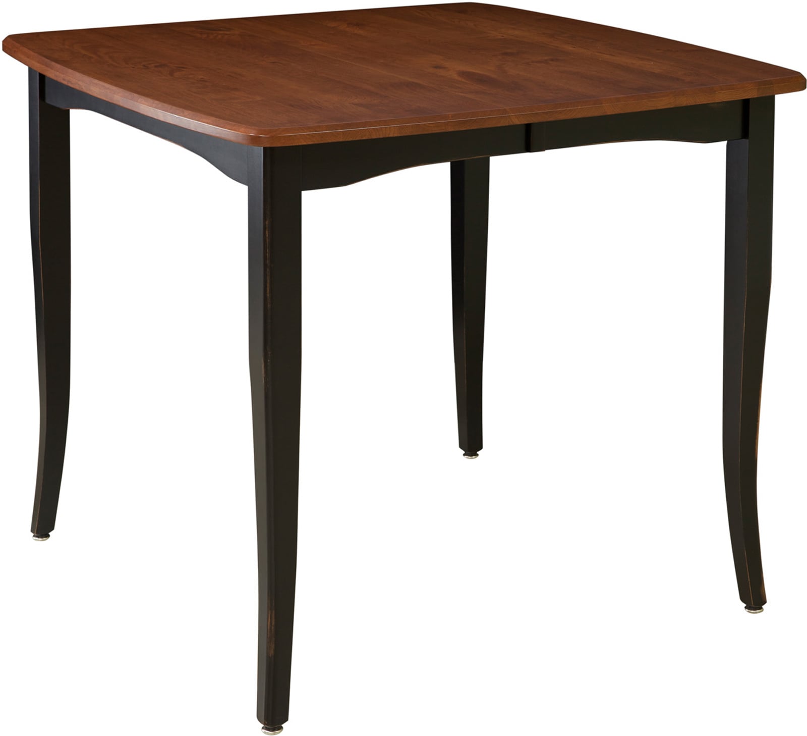 Solid Round Top Eased Edge Bar Height Table with Dutch Feet Solid Round Top Eased Edge Bar Height Table with Dutch Feet - Image 1