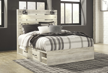 7a0f2ec6f7217355eafc9447eabeb984 Cambeck Queen Panel Bed with 2 Storage Drawers - Image 1