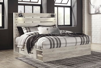 8d13be45a1d1238afa544a9835ae5ec9 Cambeck King Panel Bed with 2 Storage Drawers - Image 1