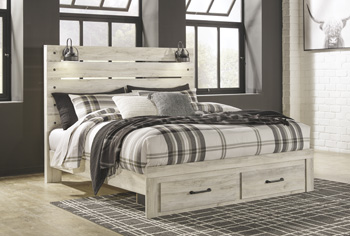 7e00a1a860d0b39db28dae460a43eec0 Cambeck King Panel Bed with 2 Storage Drawers - Image 1
