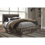 Derekson Queen Panel Bed with 4 Storage Drawers