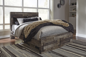 0517d23701f9bc1d15142ddca841fdc7 Derekson Queen Panel Bed with 2 Storage Drawers - Image 1