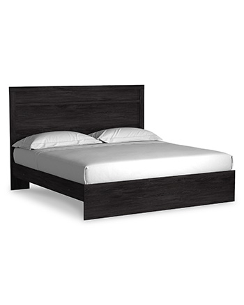 a0189cf1bafc389a2731c689489733fe Belachime King Panel Bed - Image 1
