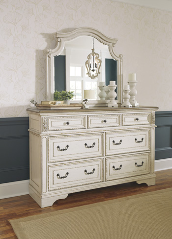 ac7fdcd293ce4aa30d94e0b96ff79746 Realyn Dresser and Mirror - Image 1