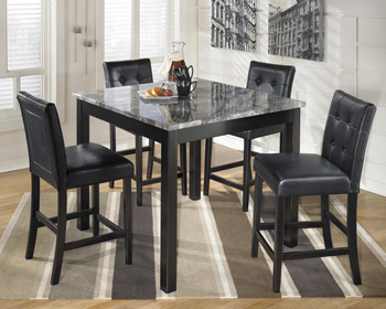 8403bcb6028faa1fbce35f6cd076c566 Maysville Counter Height Dining Table and Bar Stools (Set of 5) - Image 1