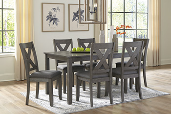 1e41f1c9936d1d670414de4606cf47e3 Caitbrook Dining Table and Chairs (Set of 7) - Image 1