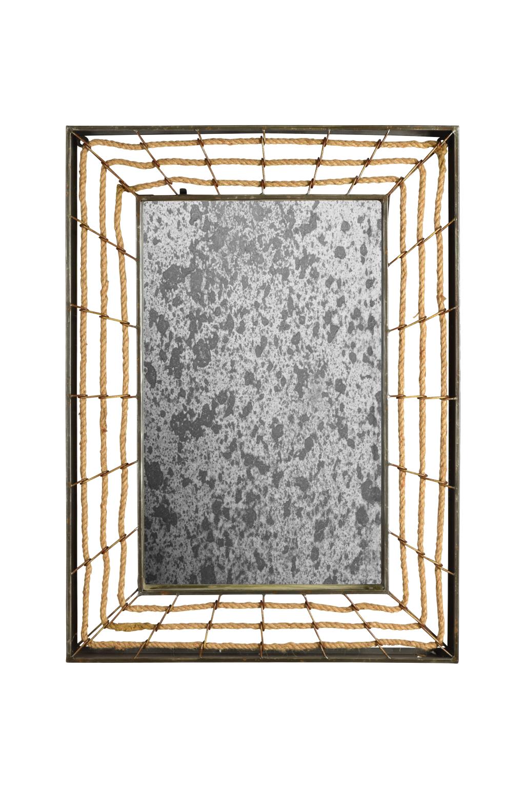 Antiqued Rope Mirror Antiqued Rope Mirror - Image 1