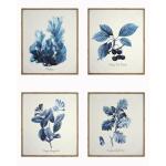 Hand Painted Textured Canvas W/ Foil in Frame (Set)