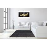 Hand Painted Textured Canvas in Frame (Set) - Image 2