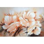 Hand Painted Textured Canvas in Frame
