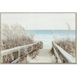 Hand Painted Textured Canvas in Frame