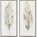Hand Painted Textured Canvas in Frame (Set 2)