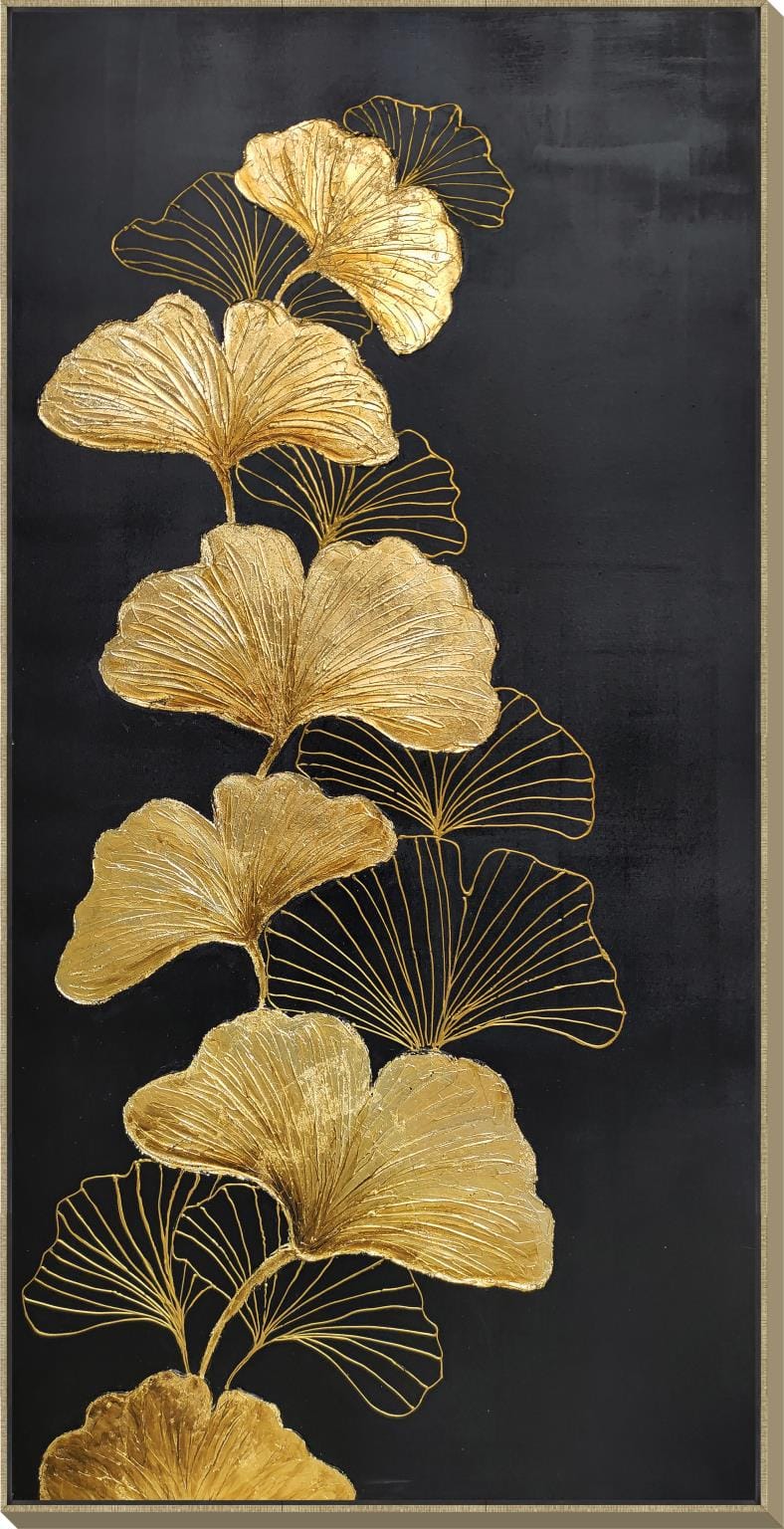 Hand Painted Textured Canvas in Frame Hand Painted Textured Canvas in Frame - Image 1