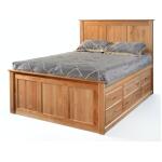 Tall 6 Drawer Pedestal Cal King