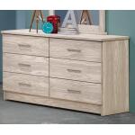 Birch 6 Drawer Double Dresser