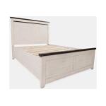 Madison County Queen Panel Bed Vintage White Finish