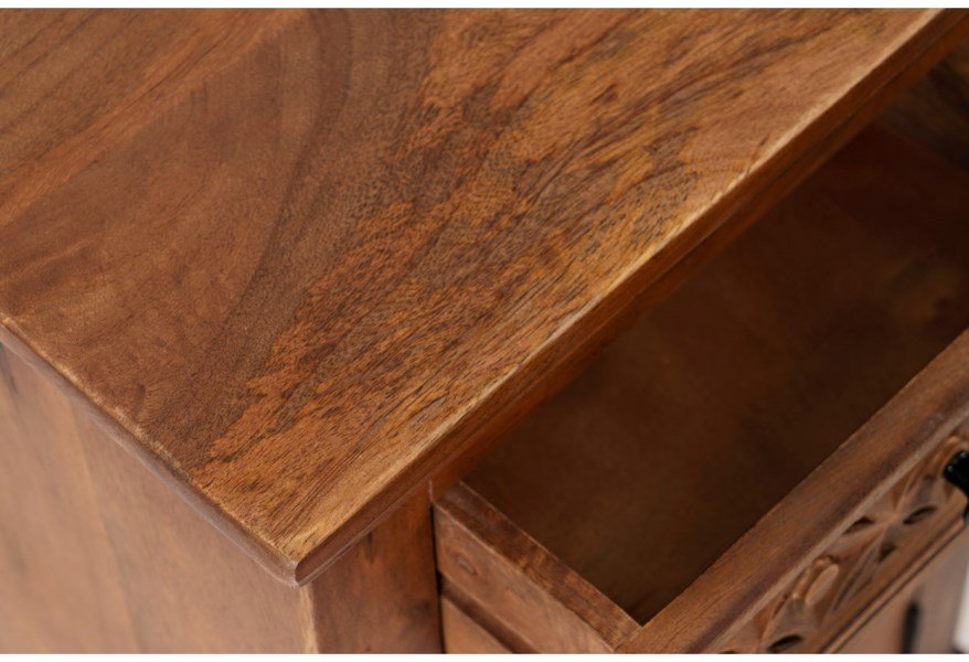 Global Archive Decker Cabinet Accent Table Brown - Image 3