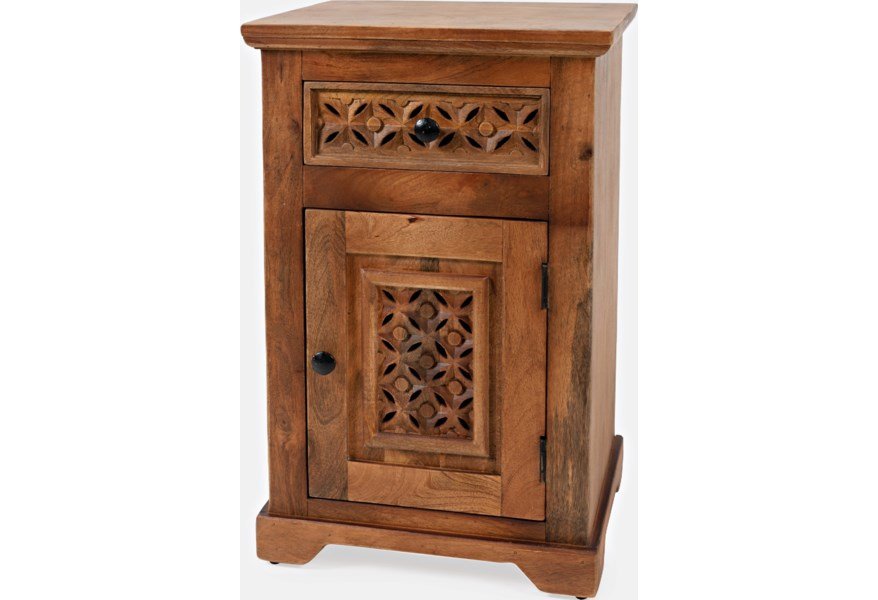 Global Archive Decker Cabinet Accent Table Brown - Image 1