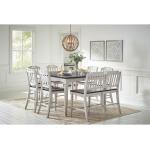 Orchard Park Counter Height Table W/ 6 Chairs & Bench