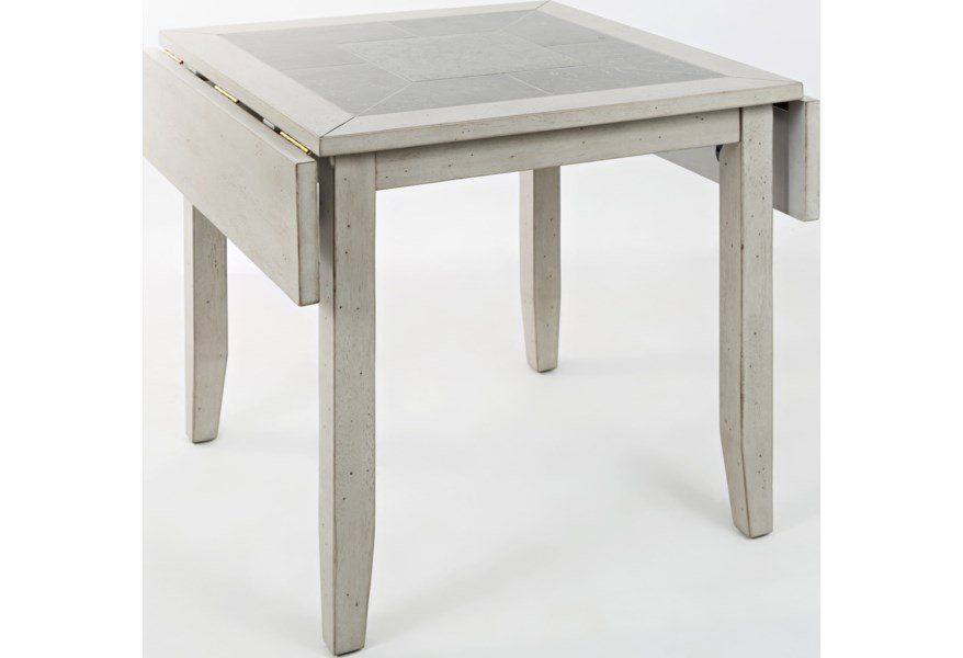 Sarasota Springs Collection Tiled Drop Leaf Table - Image 2