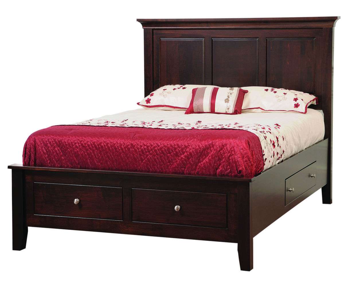 Panel Bed W/ Drawer Unit #TR2092 King Panel Bed W/ Drawer Unit #TR2092 King - Image 1