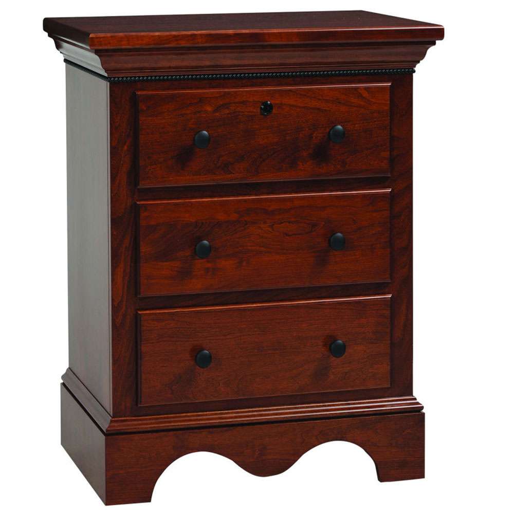 Merlot 3 Drawer Nightstand Merlot 3 Drawer Nightstand - Image 1
