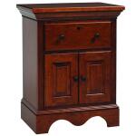 Merlot 1 Drawer Nightstand – W/ Doors