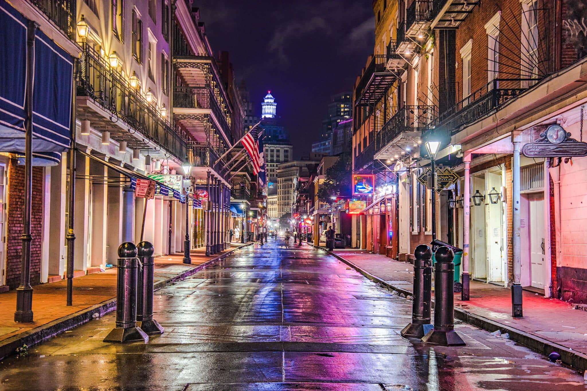 Temp Glass w/ Foil – Bourbon Street New Orleans Temp Glass w/ Foil – Bourbon Street New Orleans - Image 1