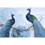 Temp Glass w/ Foil & Rhinestones – Peacocks