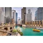 Temp Glass w/ Foil – Chicago River