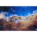 Temp Glass w/ Foil & Rhinestones – James Webb Carina Nebula I