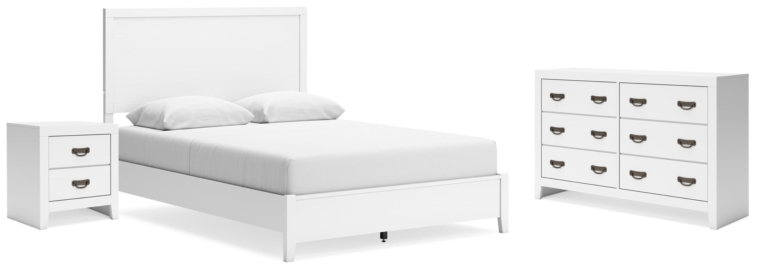 05ad6a5f1c6cf8054696edfb097421f6 Binterglen Queen Panel Bed, Dresser and Nightstand - Image 1