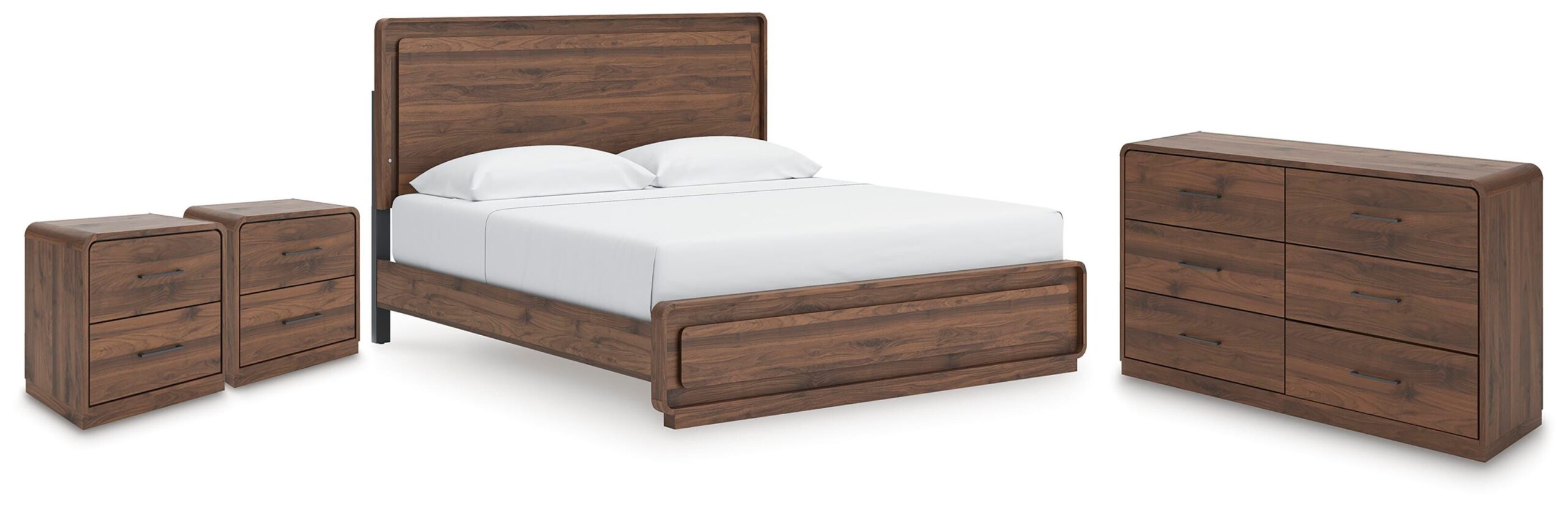 1c508346da15635b513d73fae8e7acaf Fortlorn King Panel Bed, Dresser and 2 Nightstands - Image 1