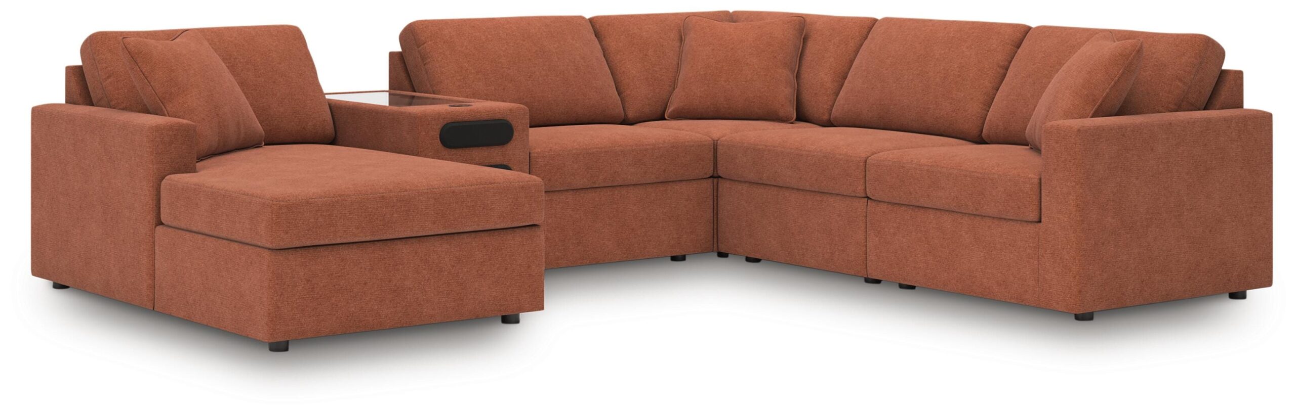 2ceb2e474721184c4f056db6231ff9f3 Modmax 6-Piece Sectional with Audio System and Chaise - Image 1