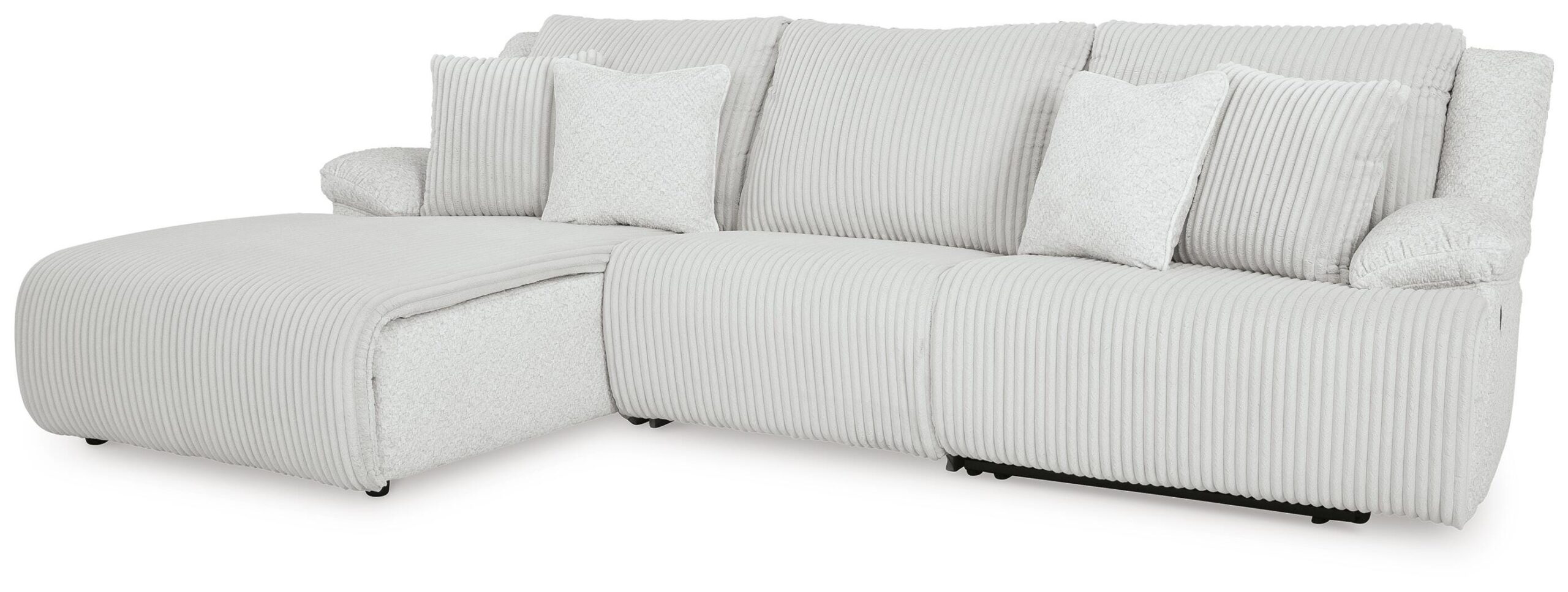 Top Tier 3-Piece Reclining Sectional Sofa Chaise