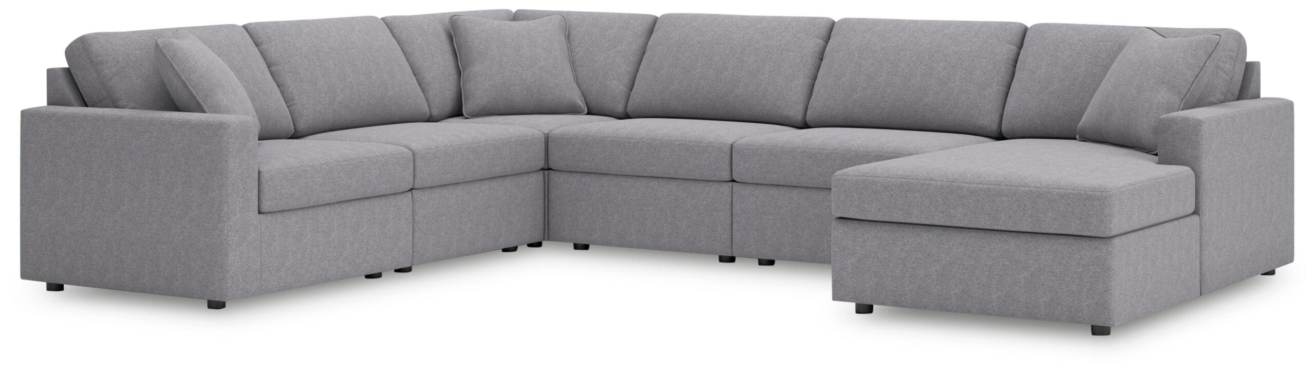 6a63aceec05dc41e6b17ac06f5276381 Modmax 6-Piece Sectional with Chaise - Image 1