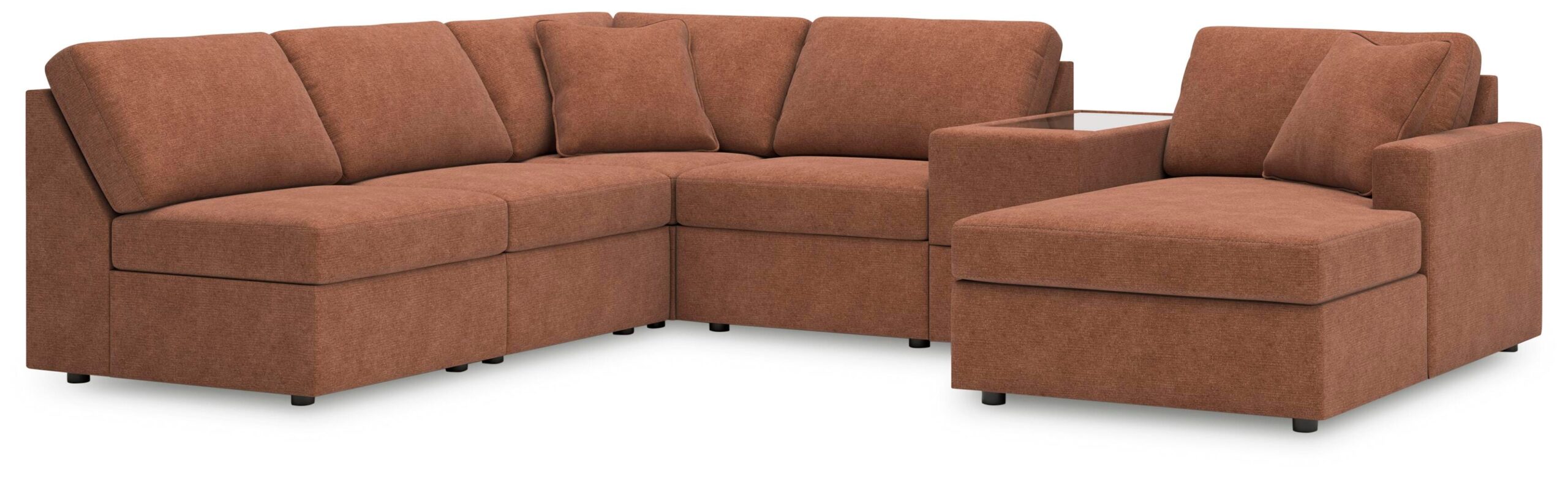 a49aea3ab1e09ba663a41e04370a839c Modmax 6-Piece Sectional with Chaise - Image 1