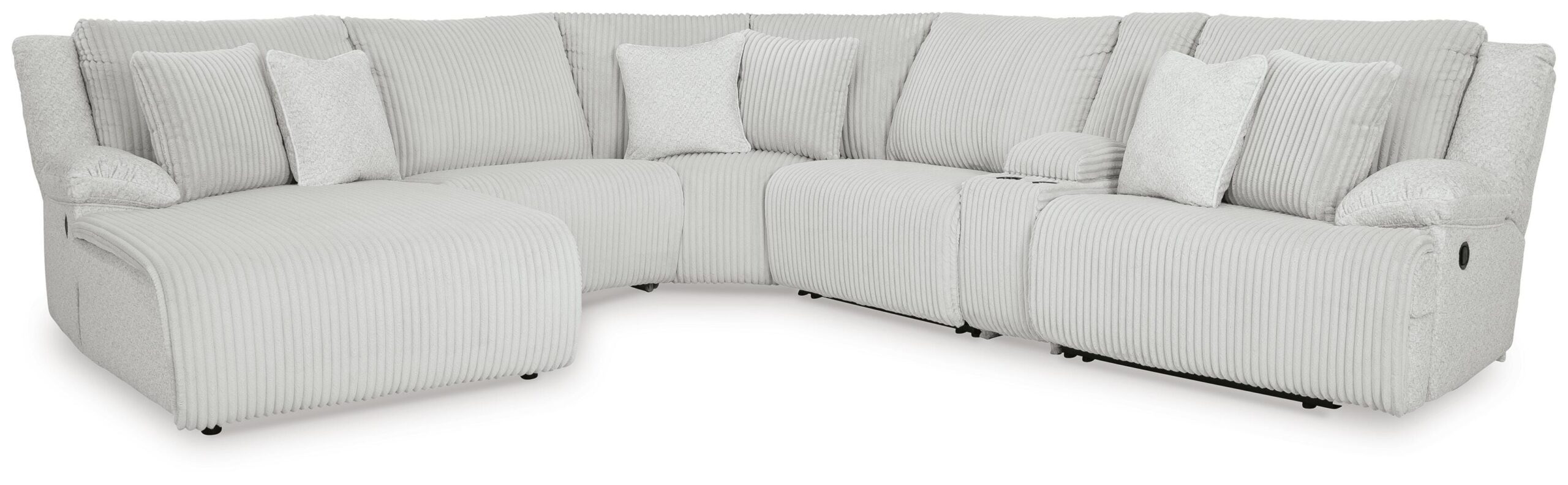 c43edeb04ae1eb25b763b670c4c3c295 Top Tier 6-Piece Reclining Sectional with Chaise - Image 1